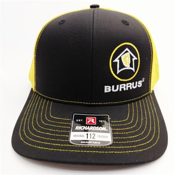 Retro Rare Rancher Burrus Seed Richardson 112 Trucker Patch Cap Hat Mesh Farmer - Picture 2 of 4